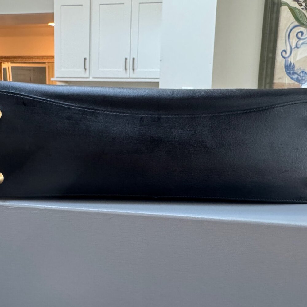 BALENCIAGA Rodeo Large Black Smooth Calfskin Top Handle Bag; Aged Gold Hardware - Picture 13 of 16